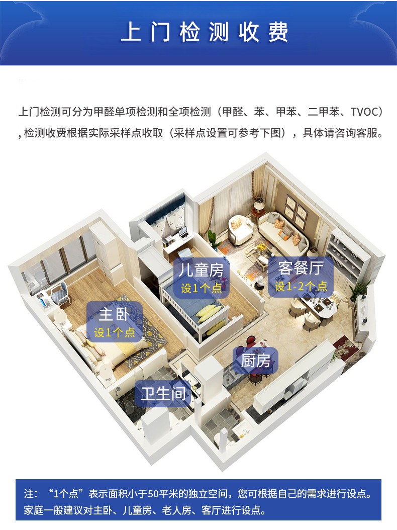 上门检测采样点设置及收费